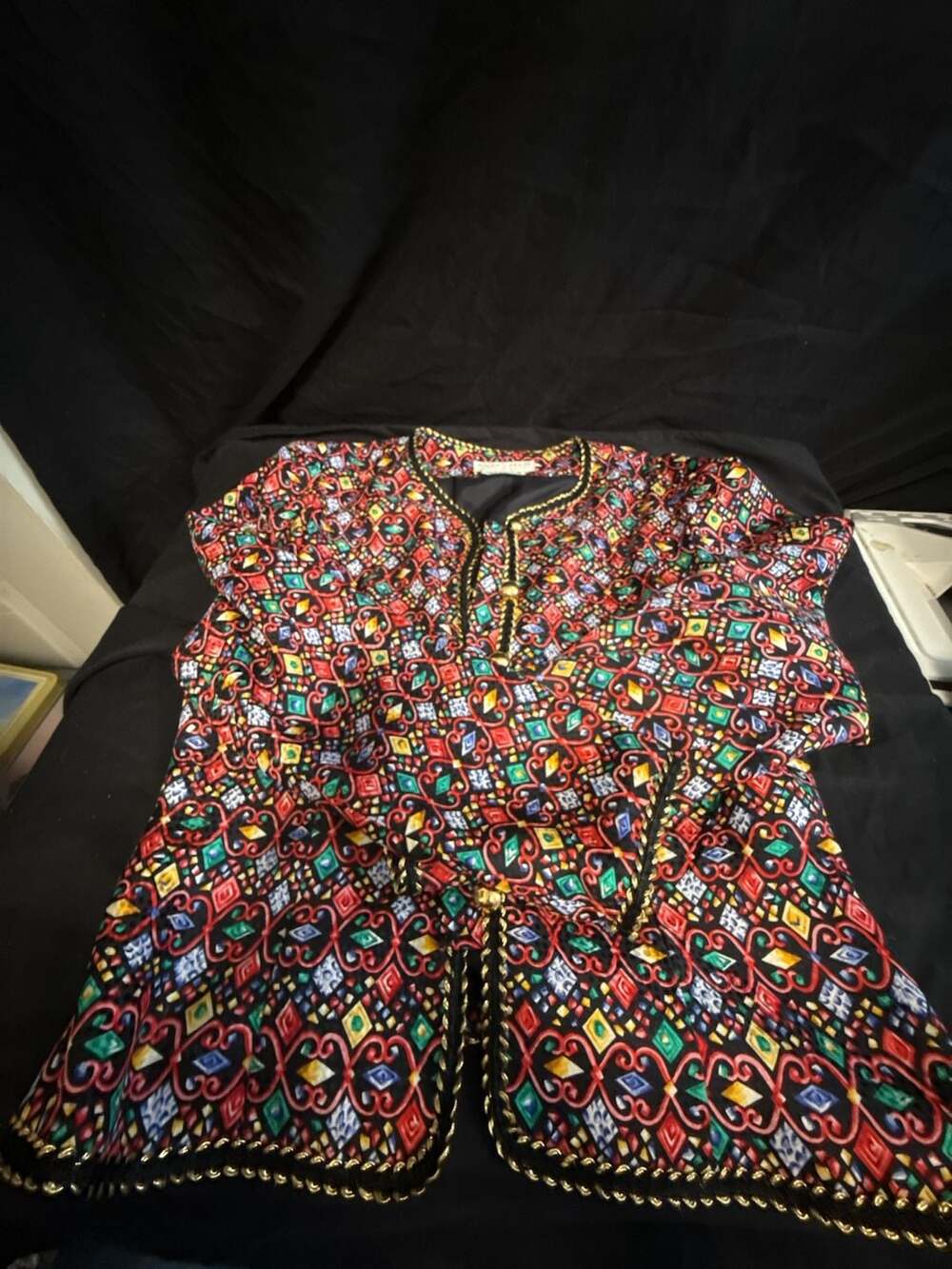 Maggy London by Kenneth Nolan Embroidered Silk Jacket